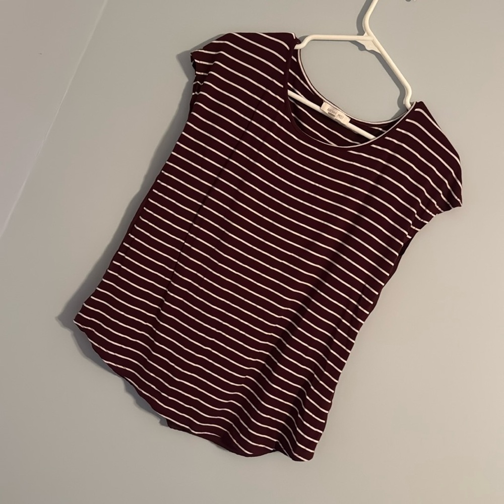 August Mist Burgundy Blouse
